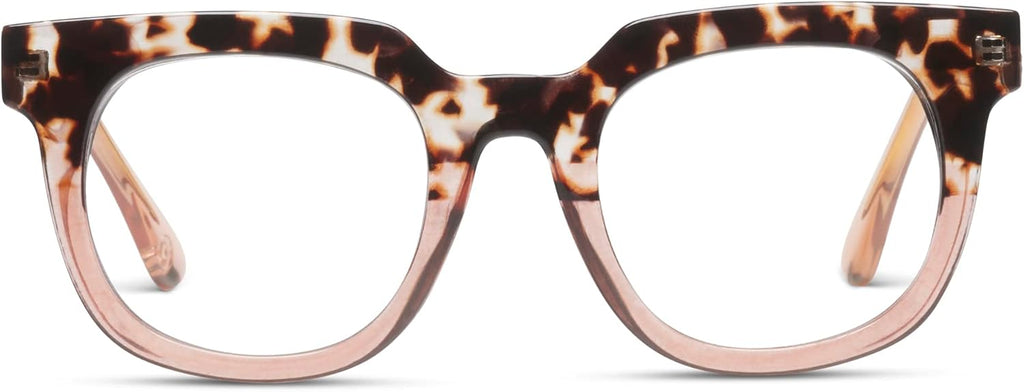 Peepers by PeeperSpecs womens Oprah's Favorite Things Showbiz Square Blue Light Blocking Reading Glasses