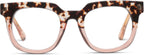 Peepers by PeeperSpecs womens Oprah's Favorite Things Showbiz Square Blue Light Blocking Reading Glasses