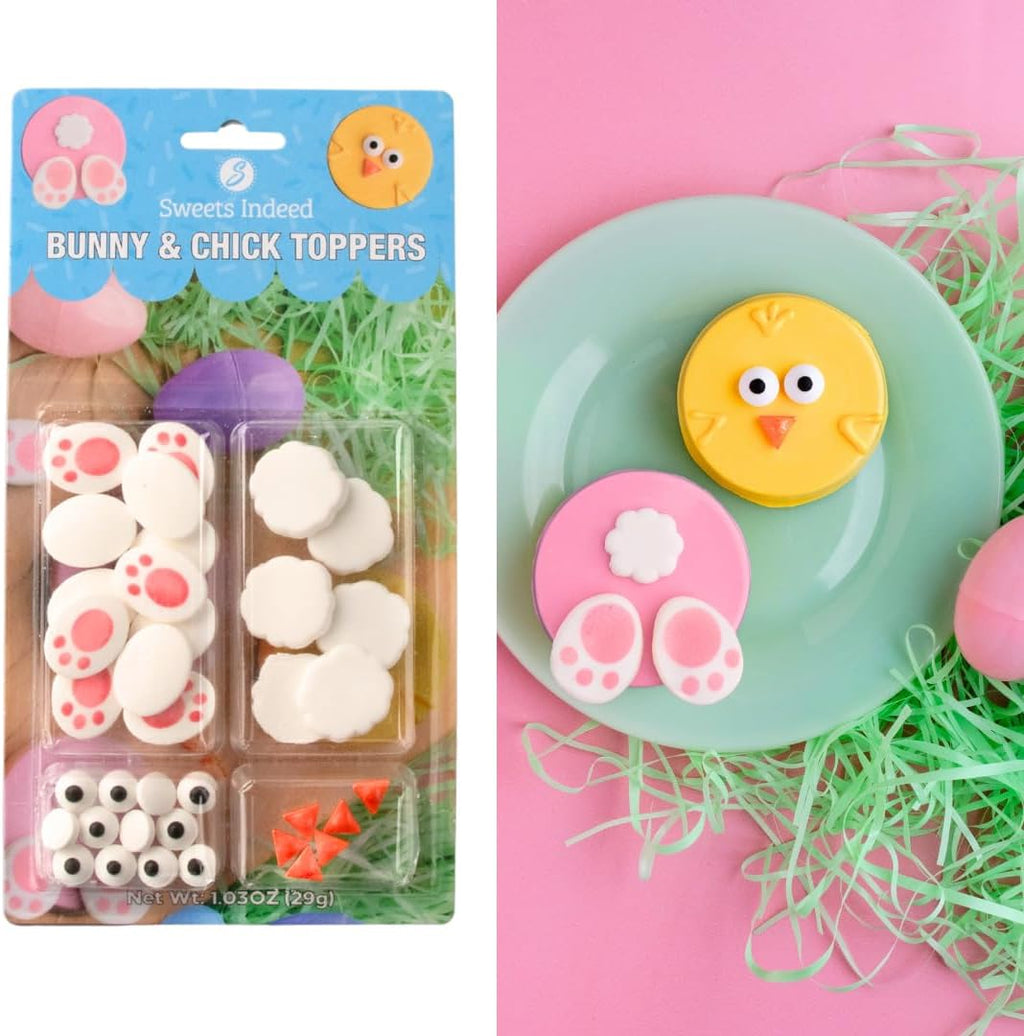 Sweets Indeed Easter Dextose Candy Shapes, Assorted Variety, Perfect for Cake Decorations, Baking, Ice Cream, Cookies, Cupcake Topper, 1.03 ounces