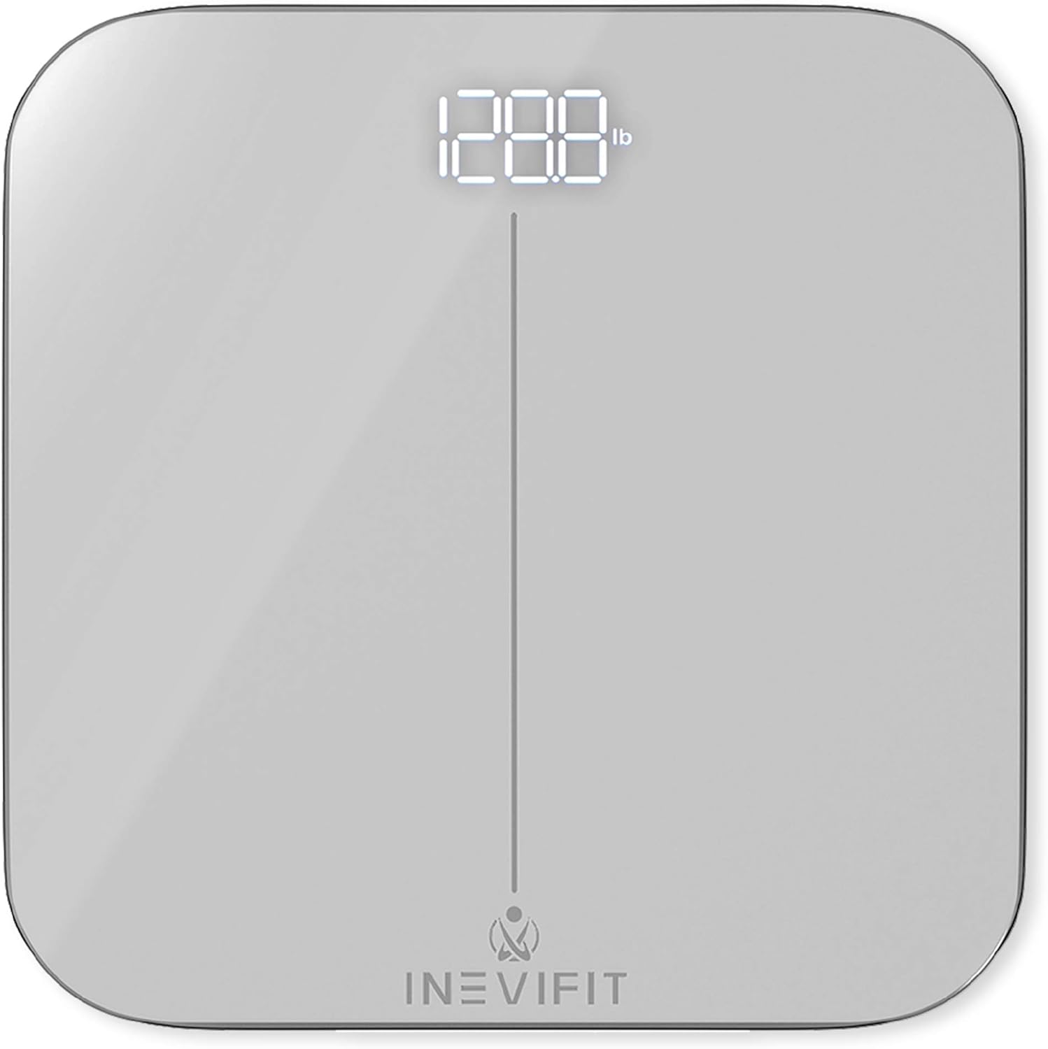 INEVIFIT Bathroom Scale, Highly Accurate Digital Bathroom Body Scale, Measures Weight up to 400 lbs. Includes Batteries