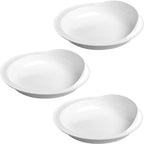 Providence Spillproof 9" Scoop Plate High-Low Adaptive Bowl - 3 Pack - Dish for Disabled, Handicapped, and Elderly Adults with Special Needs from Parkinsons, Dementia, Stroke or Tremors - PSC 996