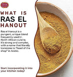 Ras El Hanout Moroccan Seaoning 7 oz – Premium Spice Blend – for Authentic Marinades & Rubs - by Spicy World (7 Oz Bag)