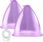 Vacuum Cupping Machine Accessories, Meifuly Premium 1800ML Extra-Large Vacuum Buttocks Lifting Butt Cups Cupping with Y Type Hose (1 Pair)