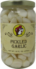 Buc-ee's Pickled Garlic in a Resealable Jar, Gluten Free, No High Fructose Corn Syrup, 16 Fl Ounces