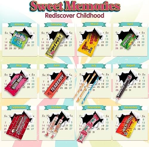 RETRO CANDY YUM ~ 1973 53rd Birthday Gift Box Mix Nostalgic Candy from Childhood for 53 Year Old Man or Woman Born 1973 Jr