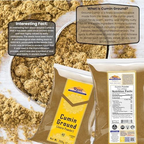 Rani Cumin (Jeera) Powder Spice 7oz (200g) ~ All Natural | Vegan | Gluten Friendly | NON-GMO | Kosher | Indian Origin