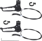 2PCS Brake Handle Replacement for Rollator Walker, Replacement Parts for Roller Walker with 41 Inch Cable Driving Components of Four-Wheel Rolling Aids, Including Buckles and Screwdrivers