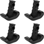 4pcs Walker Ski Glides 4302 Compatible with EZ Fold-N-Go and Able Life Space Saver, Durable Walker Skids Glides Replacement Seniors Folding Walkers Feet Sliders Pad Parts Practical Assist Accessories