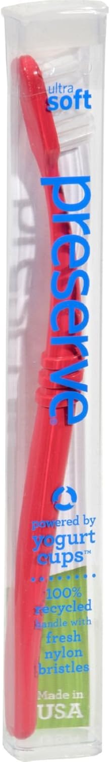 Preserve Toothbrush is a Travel Case Ultra Soft - 6 Pack - Assorted Colors
