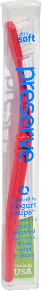 Preserve Toothbrush is a Travel Case Ultra Soft - 6 Pack - Assorted Colors