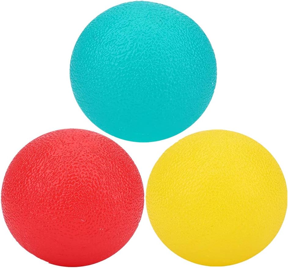 Stress Balls for Adults, Physical Therapy Hand Exercise Balls Kits, Squeeze Balls Sets for Hand Finger Wrist Muscles Arthritis Training, Hand Grip Strengthening Train Ball