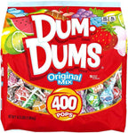 Dum Dums Original Mix 400 ct. Bag - All-Time Classic Flavors, Assorted Suckers in Bulk Candy Bag - Individually Wrapped Lollipops for Any Occasion
