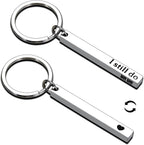 KINMES 10th Anniversary Tin Gifts - 10 Year Tin Anniversary Wedding Gifts for Husband Wife Boyfriend Girlfriend I Still Do Keychain for Him Her Married Couples