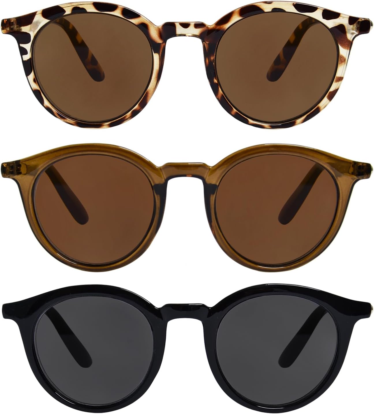 Reader Sunglasses for Women Classic Round Frame Full Lens Reading Sunglasses Outdoor UV400 Protection Eyeglasses