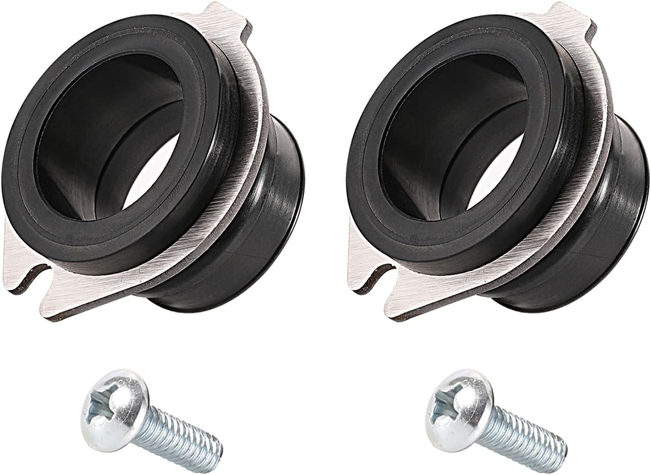 RQYEKDO Garbage Disposal Flex Coupler 75499 - Replacement Parts Compatible with Insinkerator Anti - Vibration Tailpipe, Replaces Part Number 74085, with Screws (2PC)