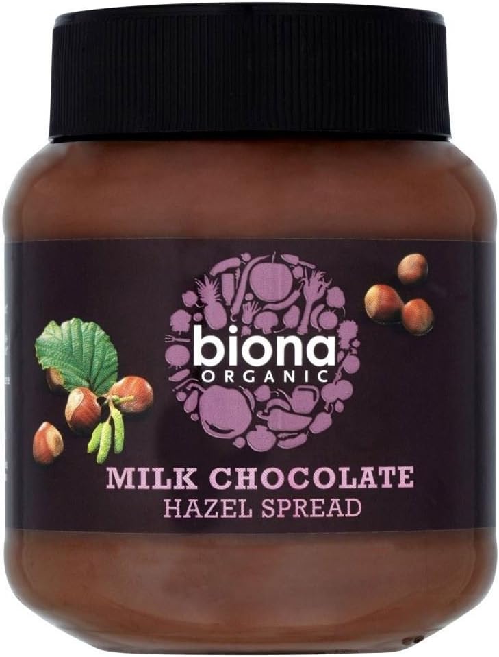 Biona Organic Milk Chocolate Hazelnut Spread (350g) - Pack of 2