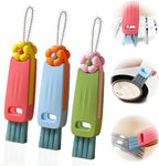 3 in 1 Cup Lid Gap Cleaning Brush Set, Bottle Cleaning Brush Multifunctional Bottle Cleaner Brush Home Kitchen Cleaning Tools, 3PCS