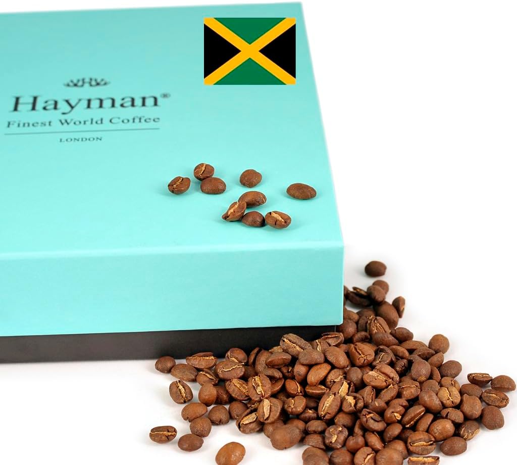 Hayman, 100% Blue Mountain Coffee from Jamaica, Whole Bean, Medium Roast, 24oz | Fresh Roasted Jamaican Coffee Beans