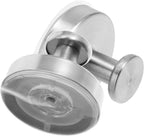 Uonlytech 2 Pieces Stainless Steel Suction Cup Hooks No Drill Strong Hold for Bathroom and Dorm Wall Hanging Towels Clothes Hats Silver