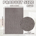 Toilet Cleaning Screens - 10 Pcs Flexible Scrubbing Screen Cleaning Mesh for Household, 5.5 x 4 Inch Hard Water Stain Remover Pads, Scrubbing Screens Scouring Pads for Carbon, Rust & Scale