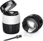 DEPAD 3-in-1 Pill Crusher and Pill Cutter, Pills Crusher Fine Powder with Stainless Steel Grinding Head, Pil Grinder with Storage for Tablets, Cutter Splitter for Small and Tiny Pills