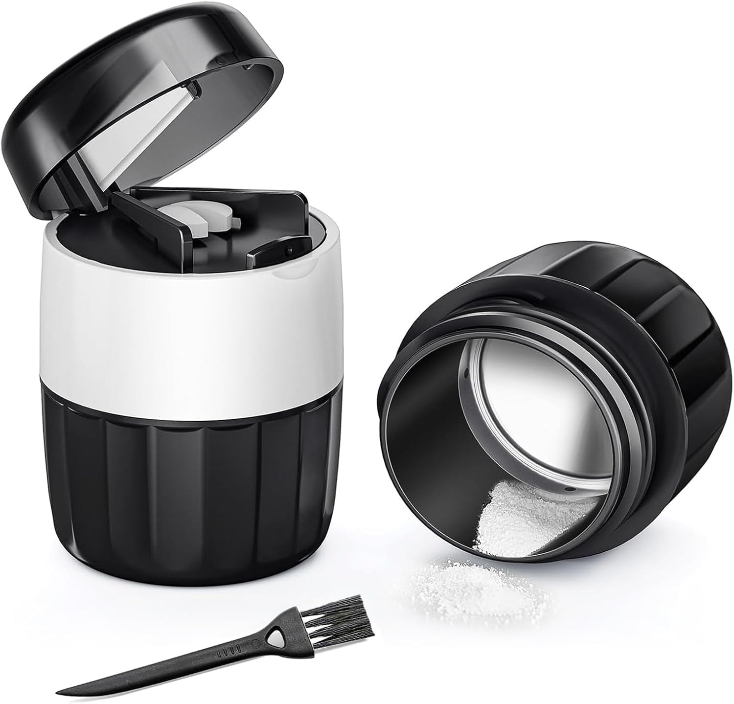 DEPAD 3-in-1 Pill Crusher and Pill Cutter, Pills Crusher Fine Powder with Stainless Steel Grinding Head, Pil Grinder with Storage for Tablets, Cutter Splitter for Small and Tiny Pills