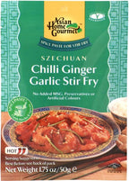 Asian Home Gourmet Spice Paste for Stir Fry: Szechuan Chilli Ginger Garlic Stir Fry (1 x 1.75 OZ)