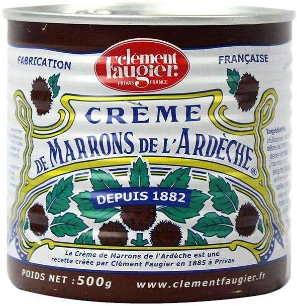 Clement Faugier Gourmet Chestnut Spread From France Vanilla 17.5 oz