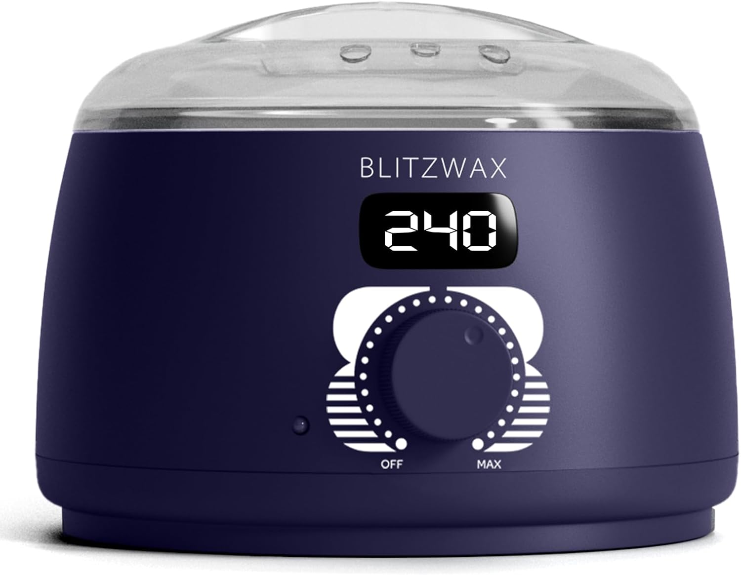 BLITZWAX Single Waxing Pot, Hard Wax Warmer for Face, Legs, Bikini, Brazilian and Body, for 16 oz, At Home Hair Removal Kit, for Men, Beginner Friendly, Quick Heating, Precise Temperature Control