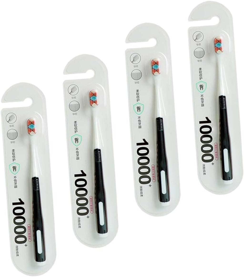 DOITOOL 4pcs Toothbrush Set Maternal Oral Care Tool with Soft Bristles for Postpartum Deep Gumline Cleaning Suitable for Pregnant Women and New Mothers Random Color