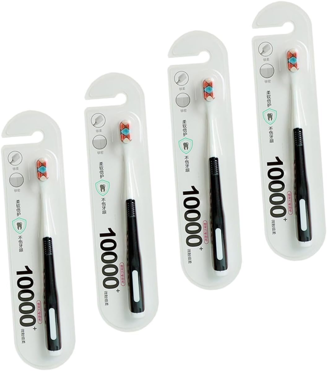 DOITOOL 4pcs Toothbrush Set Maternal Oral Care Tool with Soft Bristles for Postpartum Deep Gumline Cleaning Suitable for Pregnant Women and New Mothers Random Color