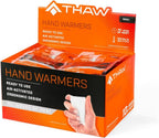 THAW Disposable Hand Warmers | Small Air-Activated Disposable Hand Warmers, Long Lasting 10+ Hours of Heat, Portable & Ready-to-Use, TSA Approved