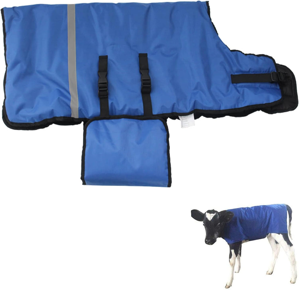 Calf Blanket Calves Warm Clothes Calf Saver Coat Warmming Jacket Vest Keep Cow Goat Warm Thickend Windproof Belly Protection Large Size 1PCS