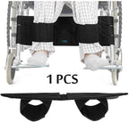 Wheelchair Leg Strap, Foot Rest for Wheelchair Leg Support, Medical Calf Restraints Safety Belt to Prevent Sliding, Foot Buddy Harness for Seniors Adults Wheel Chair Accessories (Black)