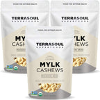 Terrasoul Superfoods Organic Raw Cashews (Mylk Grade), 6 Lbs (Pack of 3), Premium Quality for Snacking, Desserts, Cashew Milk and Nut Butter Making