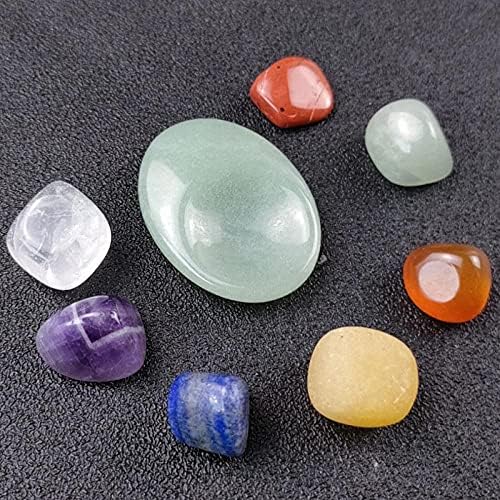 Palm Pocket Stones Tumbled Thumb Scrapping Plate Natural Gemstones Sets for Sleep Relaxation Stress Anxiety Relief-Dark Khaki