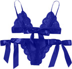 Women Lingerie Set Sexy Lace Bra and Panty Set Bralette Lingerie 2 Piece Babydoll Bodysuit Naughty Slutty Sleepwear
