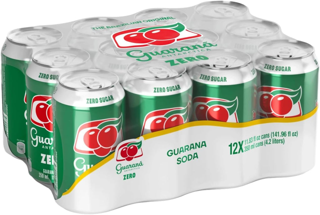 Guarana Antarctica Zero Diet, 12-Ounce (Pack of 12)