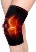 Heated Knee Brace Wrap 3 Adjustable Temperature Thermal Therapy Heated knee pad with USB Adapter Heating Pad for Arthritis Pain Relief (No Battery)