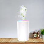 400ml Small Diffuser - Small Oil Diffuser for Desk, Portable Mini Humidifier Aromatherapy Diffusers with 2 Spray Modes, Waterless Auto-Off Essential Oil Diffusers with 7-Color Night Light for Bedroom