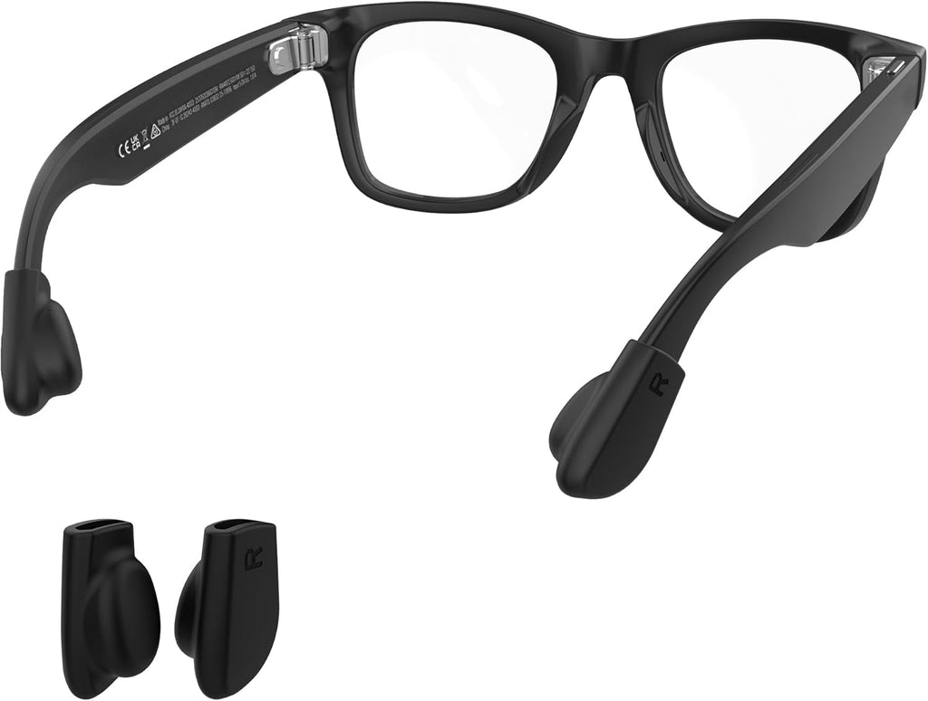 HiBloks Eyeglass Ear Grip for Ray-Ban Meta Wayfarer/Skyler/Headliner Gen 2 Smart Glasses Accessories, Anti-Slip Silicone Eye Glasses Ear Grippers for Meta Gen 2 Smart Sunglasses Ear Cushion (1 Pairs)