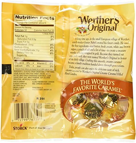 Werther's Original Creamy Caramel Filled Hard Candies (2.65oz) 3 Pack