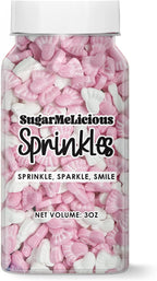 SugarMeLicious Pink Baby Feet Sprinkles, Cute & Sweet Decorations for Baby Showers and Gender Reveal Parties (3 Ounce)