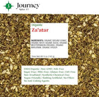 Gourmet Organic Za’atar Spice Blend Gift Set by Journey Spice Co. | Sumac, Sesame Seeds, Oregano, Marjoram, Hyssop | Salt-Free | Non-GMO | 5 oz. (total) | Resealable/Reusable Cap