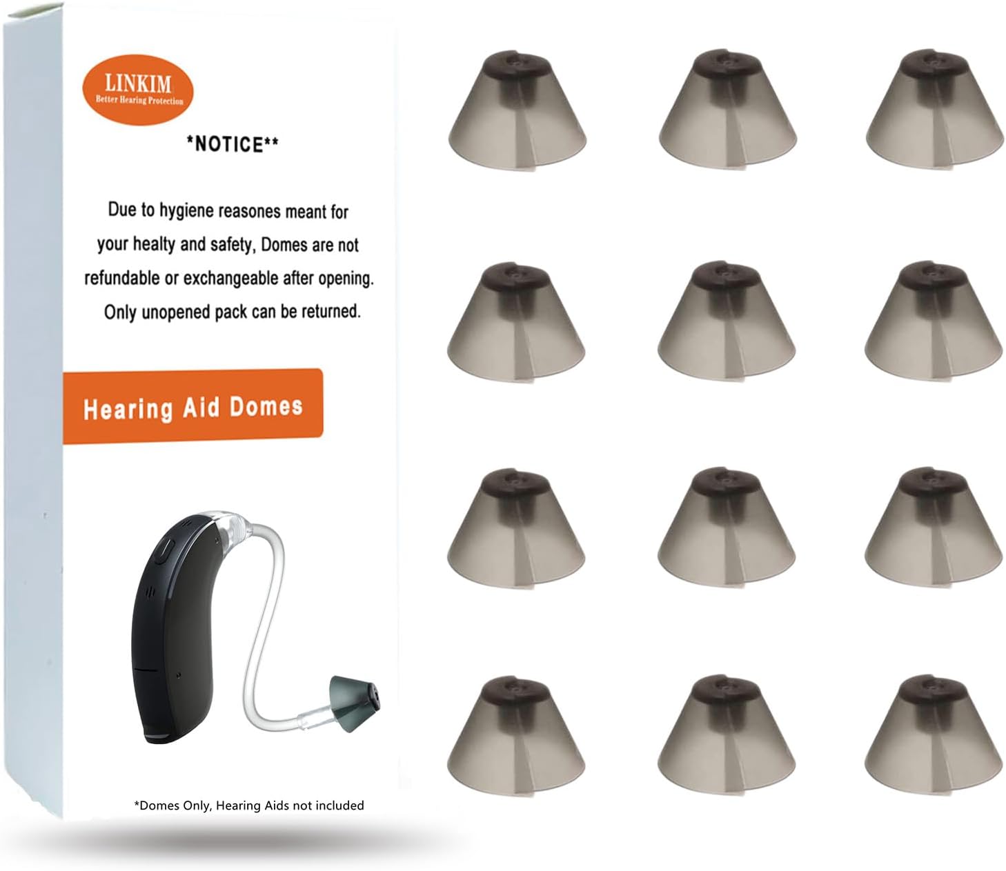 12 Counts GN Resound Sure Fit Tulip Domes Standard Receiver Tulip Domes