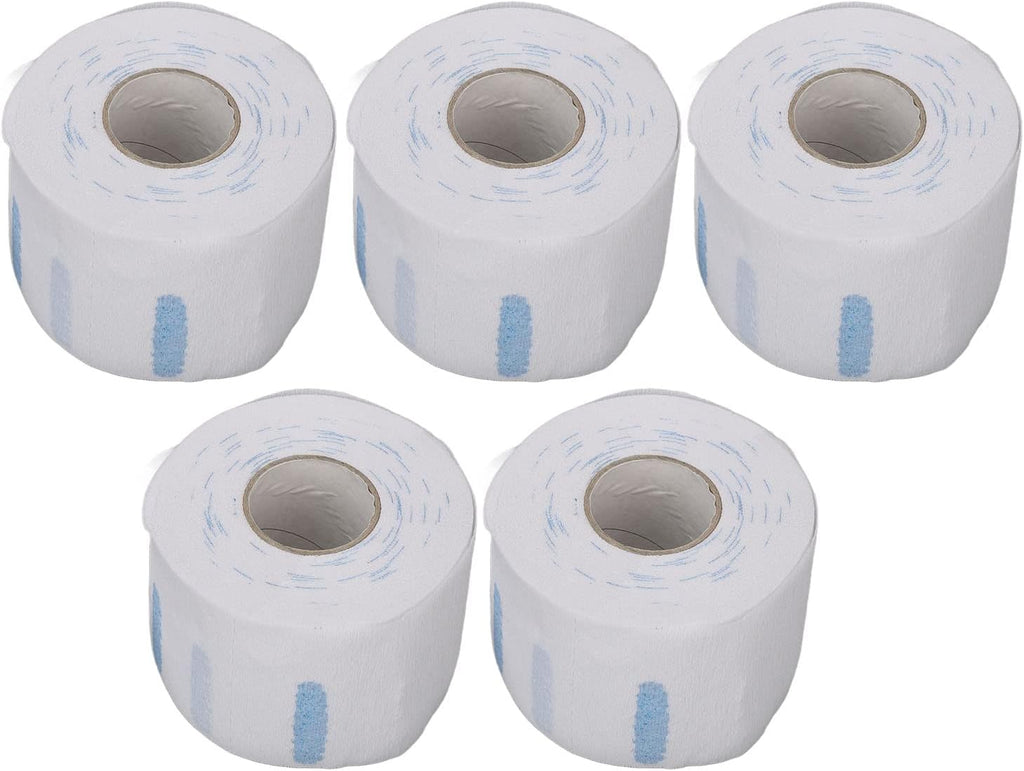Neck Strips Barber, Barber Paper Neck Strips Stretchy Paper Neck Strips Barbering Supplies 5 Rolls Disposable Barber Accessories for Hairdressing, Barbershop