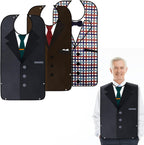 TaTazon Adult Bibs, Bibs for Men Eating Washable, Reusable Adult Clothing Protectors with Crumb Catcher
