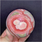 Health & Household 1pc Natural Crystals Rhodochrosite Quartz Sphere Crystal Ball Energy Healing Stones Room Home Aquarium Decoration Accessories (Size : 6-6.5cm)