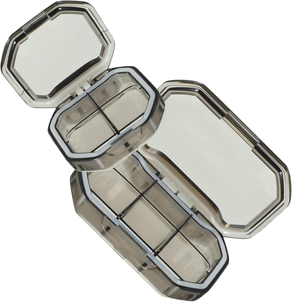 2pcs Cute Pill Box Organizer Small Travel Pill Case Portable Storage Container Daily Organizer Travel Daily