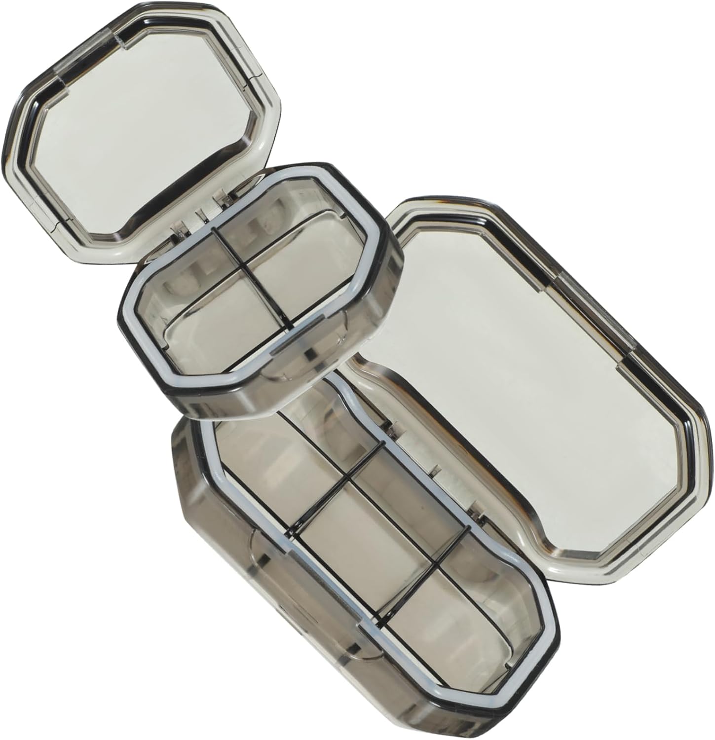 2pcs Cute Pill Box Organizer Small Travel Pill Case Portable Storage Container Daily Organizer Travel Daily